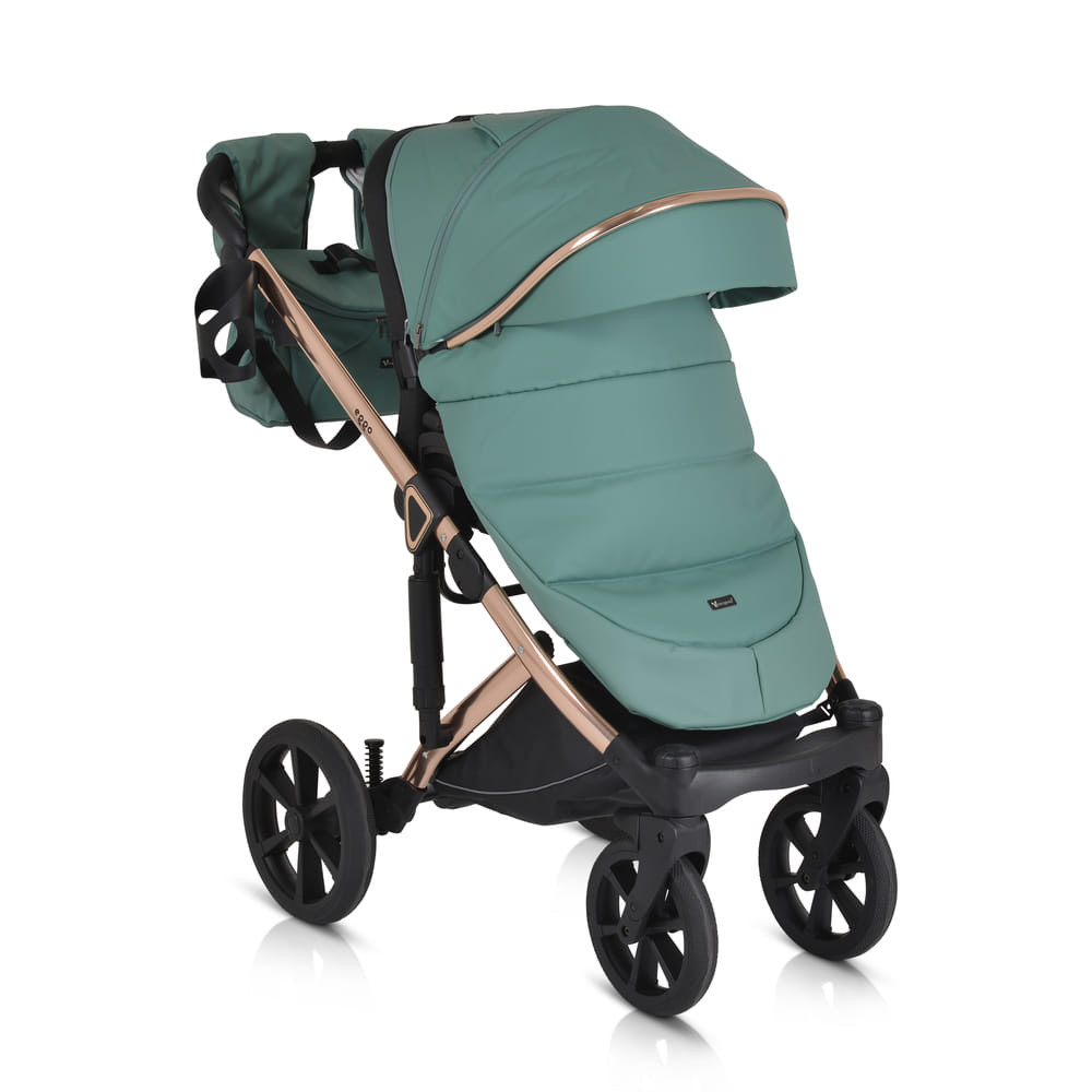 Cangaroo EGGO Prémium 3in1 multifunkciós babakocsi Emerald Zöld