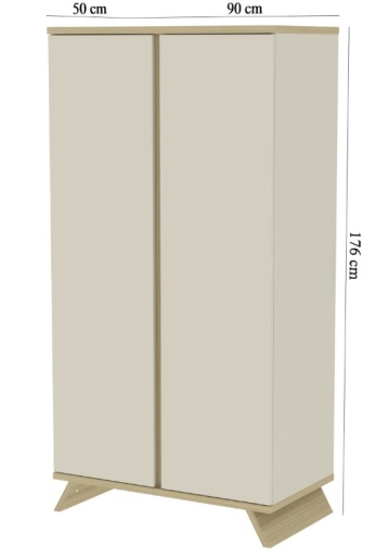 Sienna Cashmere 2 osztású szekrény