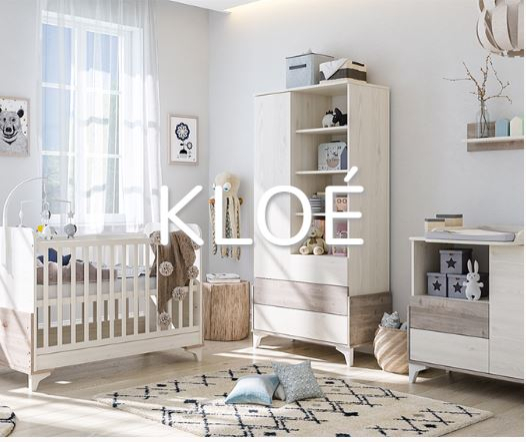 Kloé krém-fűz 1 ajtó 3 fiókos állószekrény