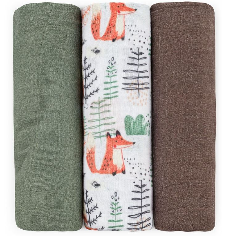 Petit&Mars 3db-os bambusz textil pelenka 